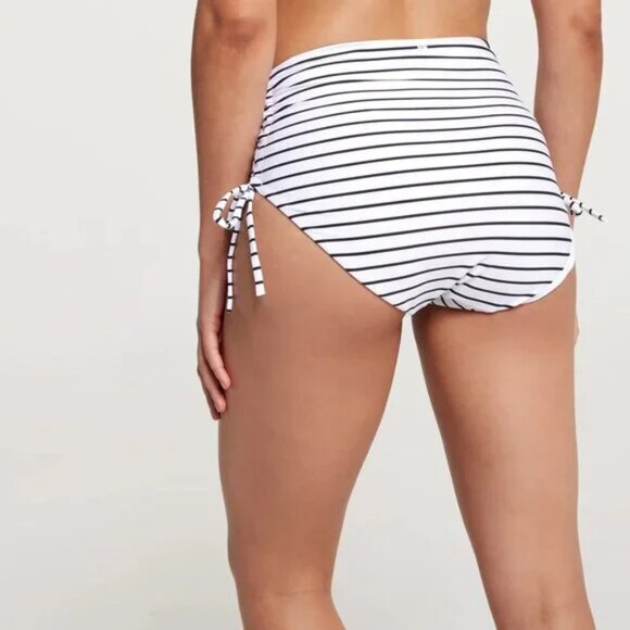 CALIA Women's High Waisted Ruched Side Tie Swim Bottoms - Picture 4 of 7